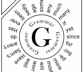 grammar wheel