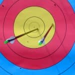 Image of archery to illustrate a concept in using memory techniques to learn a language