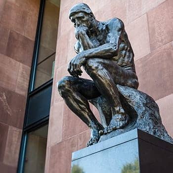 How to memorize concepts feature image of the thinker statue