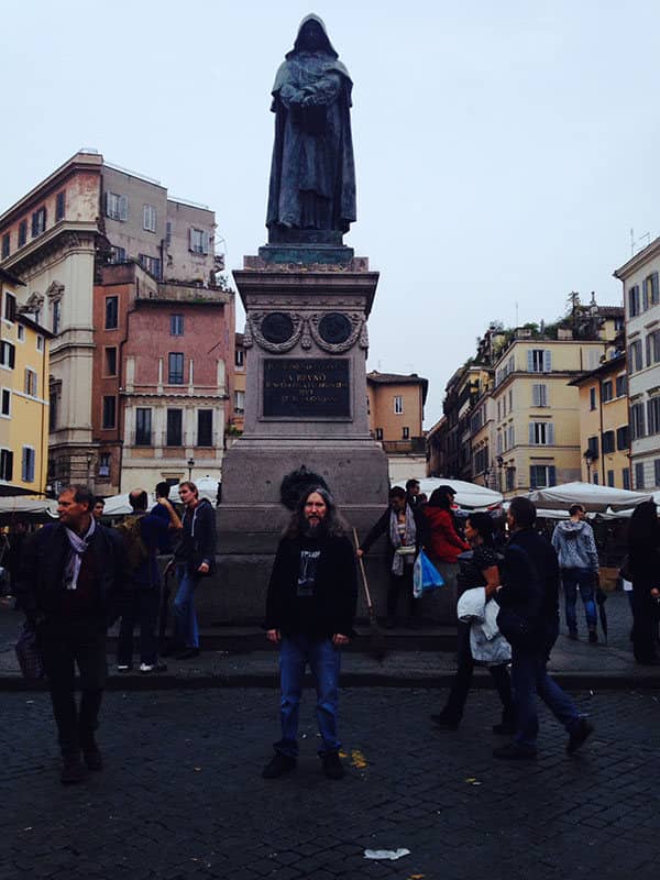 Giordano Bruno Statue of Mnemonist and Memory Palace Innovator With Anthony Metivier