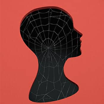 head filled with cobwebs to evoke a prison for prison of memory podcast episode