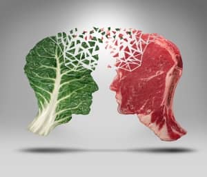 Image of lettuce and steak to illustrate a concept related to foods that improve memory
