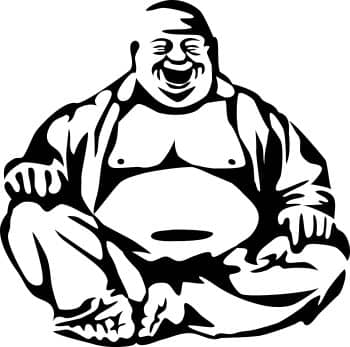 Image of the Buddha laughing