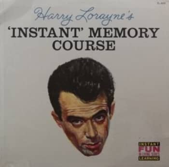 Cover of Harry Lorayne's Instant Memory Course on Vinyl