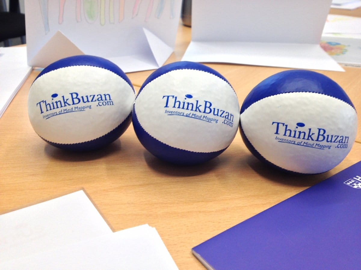 ThinkBuzan juggling balls from Tony Buzan