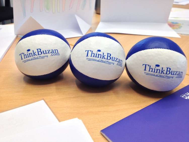ThinkBuzan juggling balls from Tony Buzan