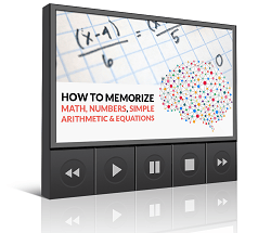 如何记忆数学，数字，简单算术和方程课程图像