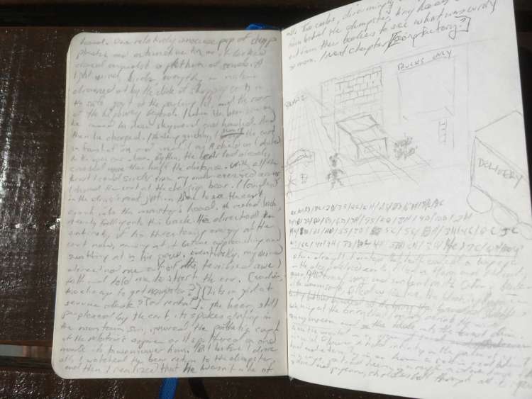 Detailed Image of a Memory Journal with note taking by Anthony Metivier