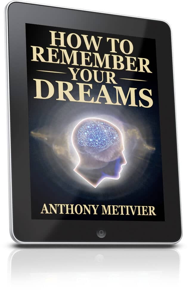 How to Remember Your Dreams Ebook Cover on Tablet by Anthony Metivier
