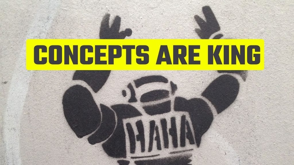 Illustration of a futuristic king for the Concepts Are King Sensory Memory Exercise