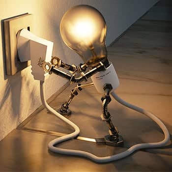 Image of a lightbulb to express how flashbulb memory relates to memory improvement training