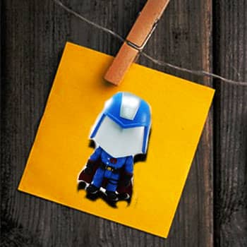 Feature image for Pegword Method Blog Post with Cobra Commander on a laundry peg