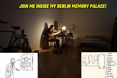 Anthony Metivier in a Berlin Memory Palace with Abraham Lincoln