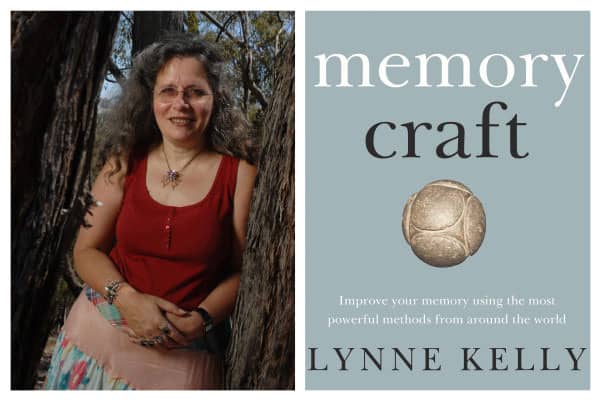 Lynny Kelly portrait with a cover of Memory Craft