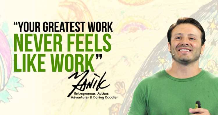 Yanik Silver Quote Graphic "Your Greatest Work Never Feels Like Work"
