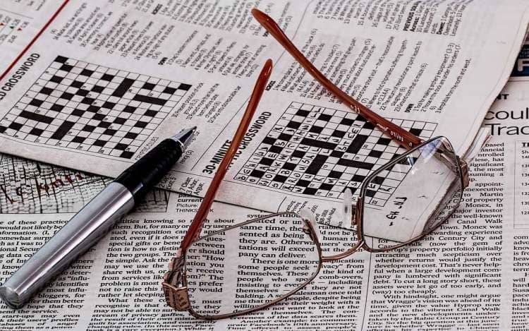 Crossword puzzle, a type of memory game.