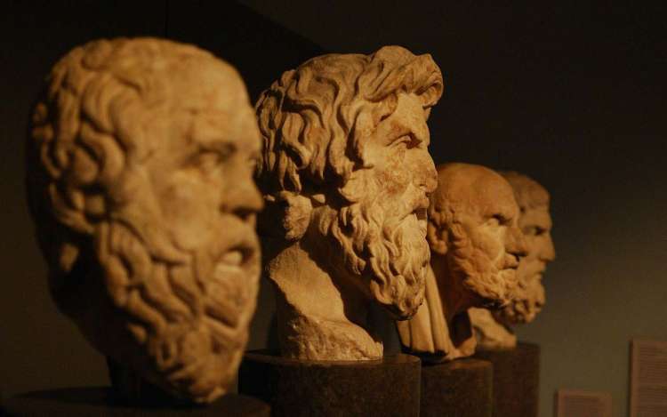 Busts of Greek philosophers. Memory-enhancing techniques were used as early as the ancient Greeks and Romans.