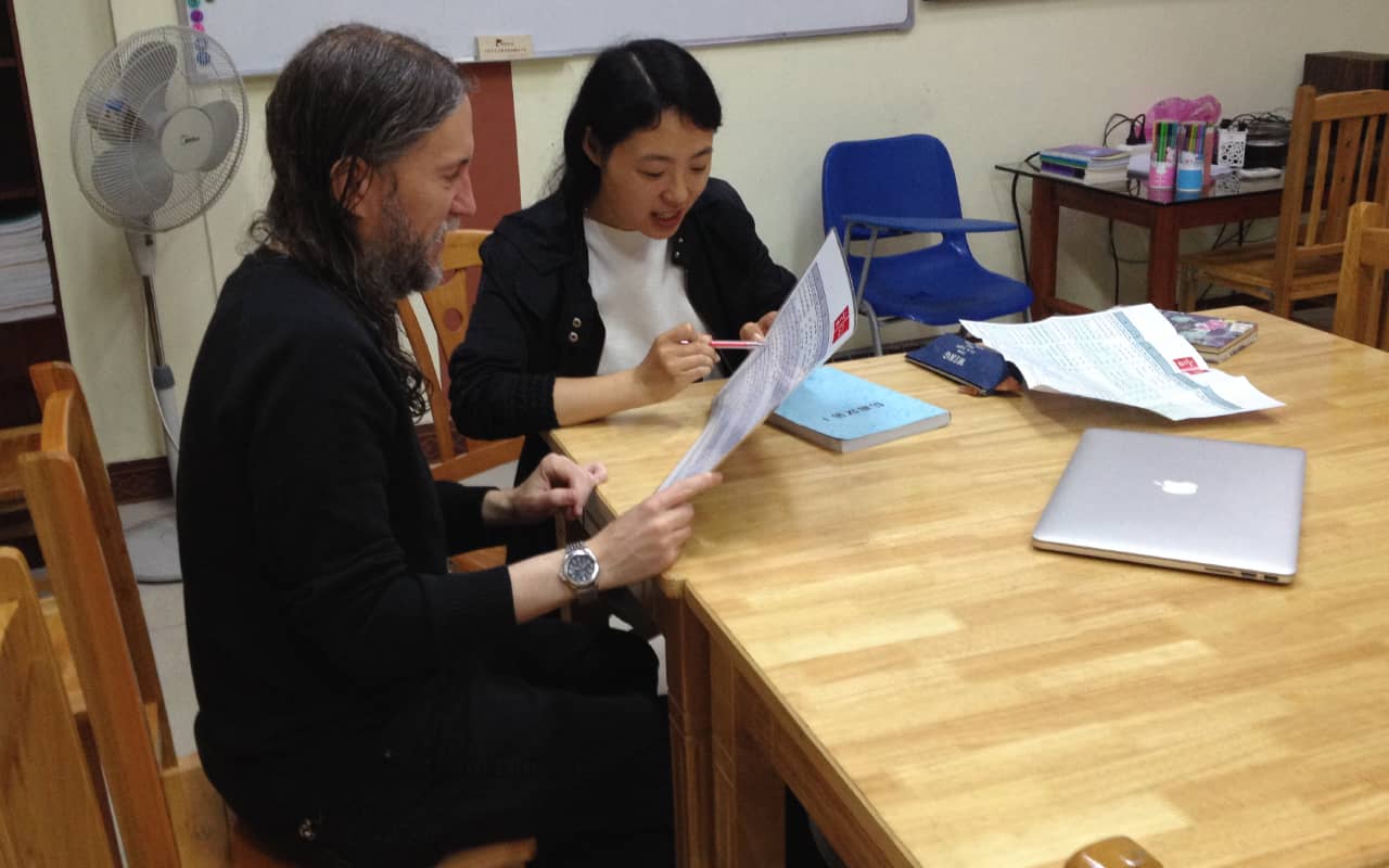 Sitting with a native Chinese speaker in Guilin China