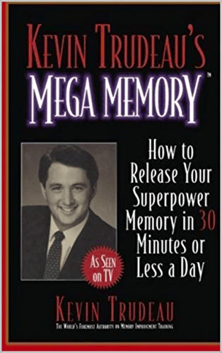 The cover of Kevin Trudeau's Mega Memory book.