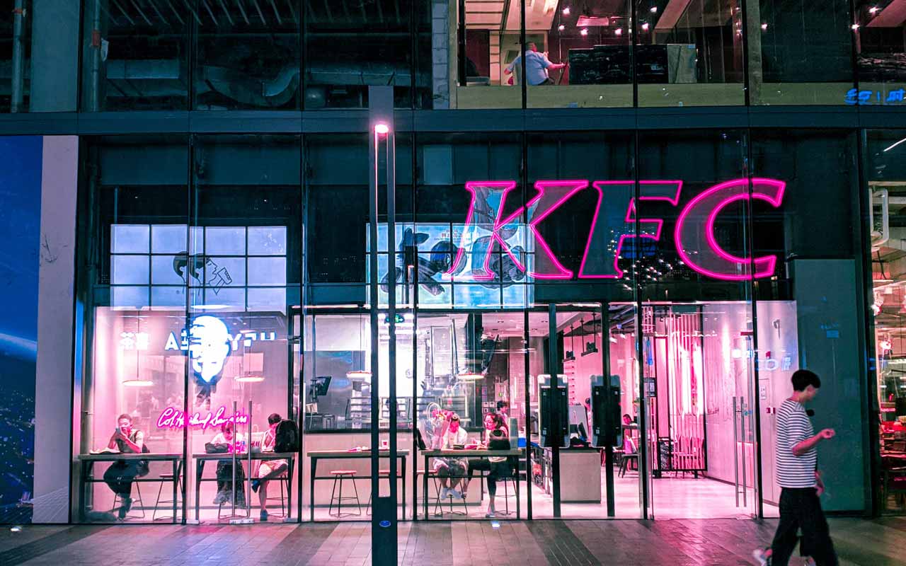 A KFC restaurant; somewhere Anthony doesn