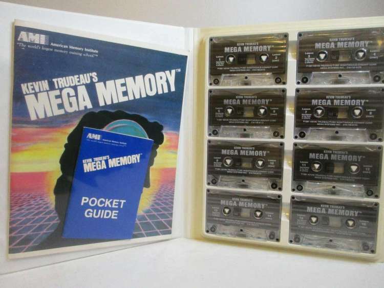 Cassette tapes of Kevin Trudeau's Mega Memory audio program.