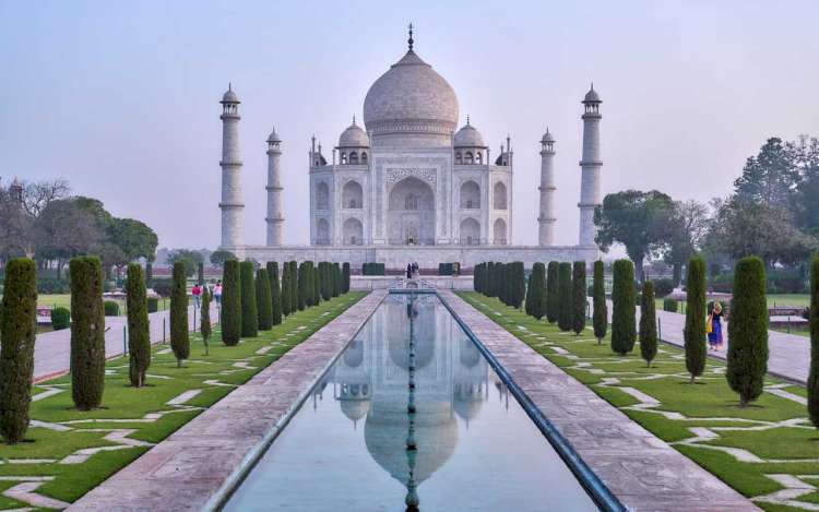 The Taj Mahal in India. Hindi and Punjabi are among the best languages for business.