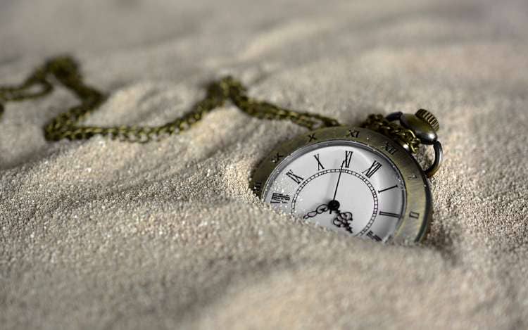 A watch in sand