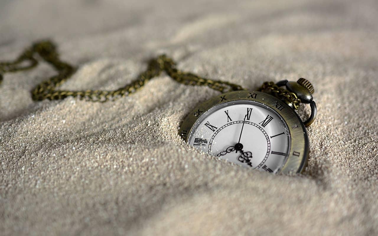 A watch in sand