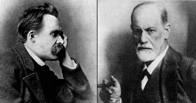 Sigmund Freud and Friedrich Nietzsche