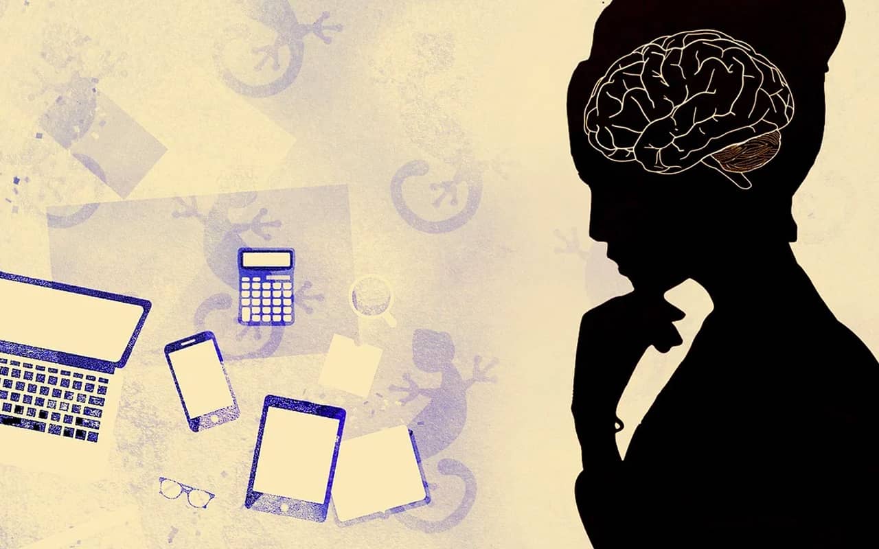 a picture depicting a brain while multitasking