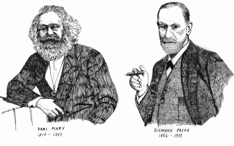 Karl Marx and Sigmund Freud