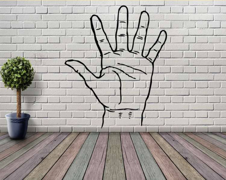 unit circle hand trick on memory palace wall 