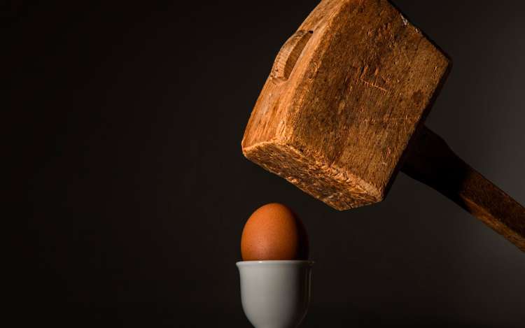 break down an egg