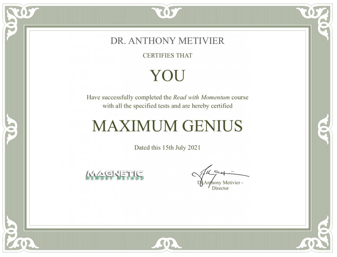 Read-with-Momentum-Certification-of-Completion Read-with-Momentum-Certification-of-Completion