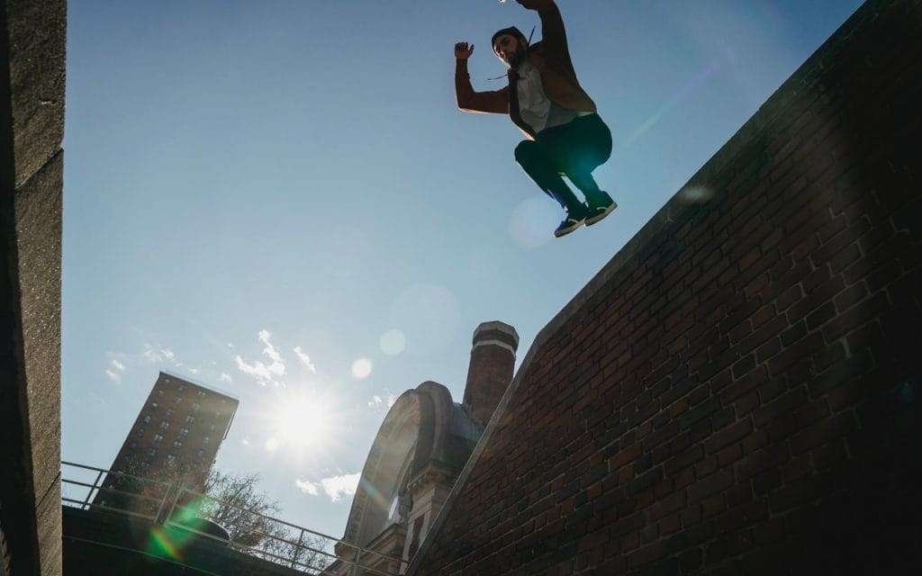 a man overcome obstacles