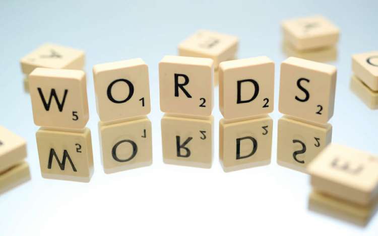 words cubes