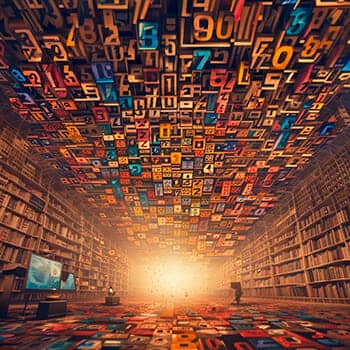 Self-Enhancing Memory Master Matrix feature image of numbers cascading from a ceiling