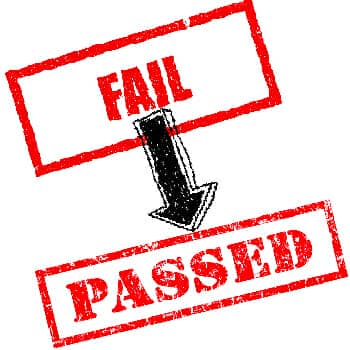 lower grades feature image of a failed and passed red rubber stamp