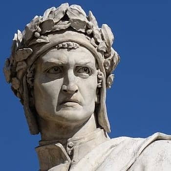 Renaissance Man feature image of a statue of Dante