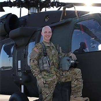Luke Ranieri feature image with helicopter for the Magnetic Memory Method Podcast