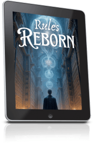 Rules Reborn book cover by Jacobus Publicius Adaptation by Anthony Metivier
